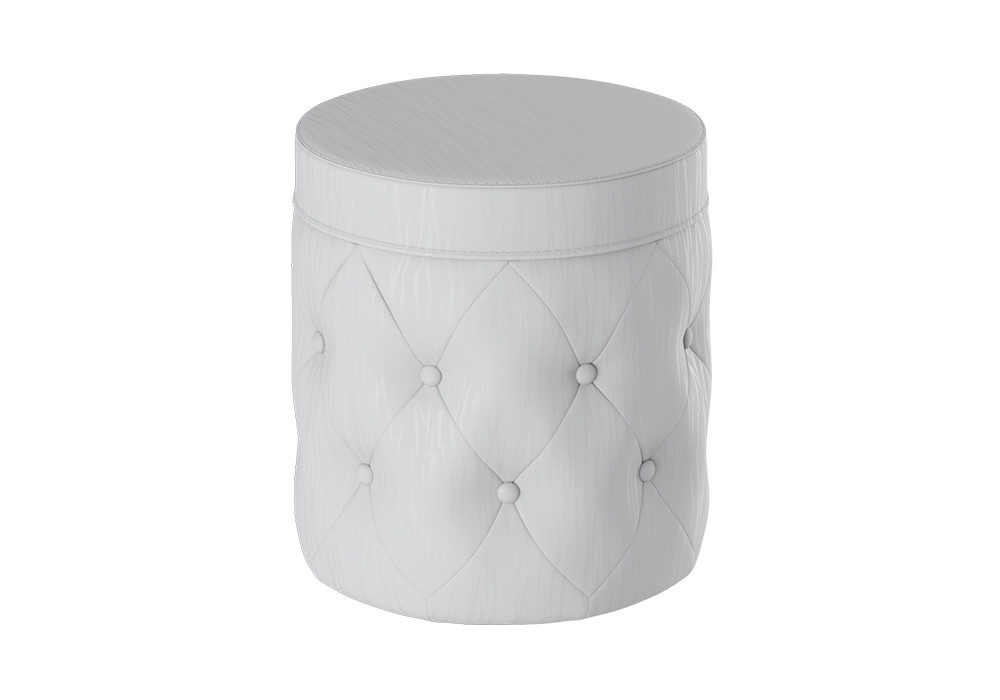 Пуф тип 5 белый кашемир