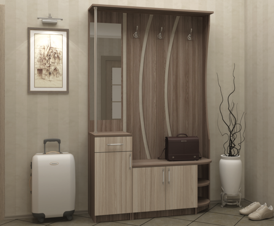 Прихожая Ксюша-3/Разные Цвета (1,12х2,0х0,38)