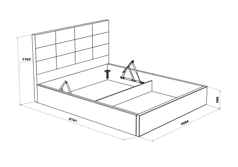 Кровать Диана велюр зеленый