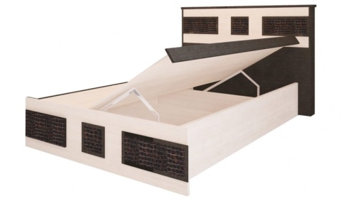 Кровать Конго 1200 Дуб Венге/Дуб Молочный