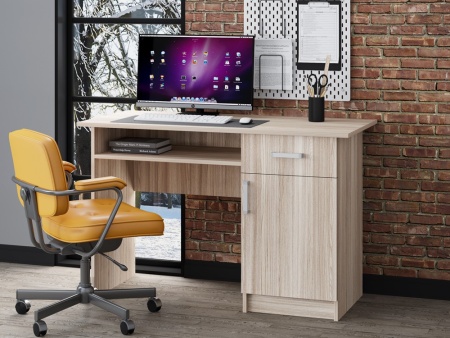 Письменный Стол Боско 01 с Дверью (1,1х0,75х0,6)/Разные Цветы